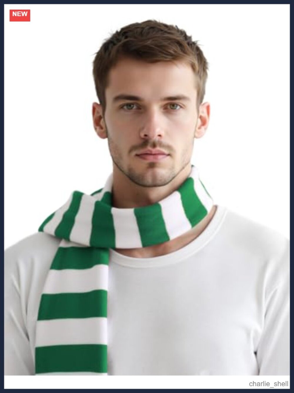 Mens Striped Long Knit Scarf Gru Halloween Costume Cosplay Winter Warm